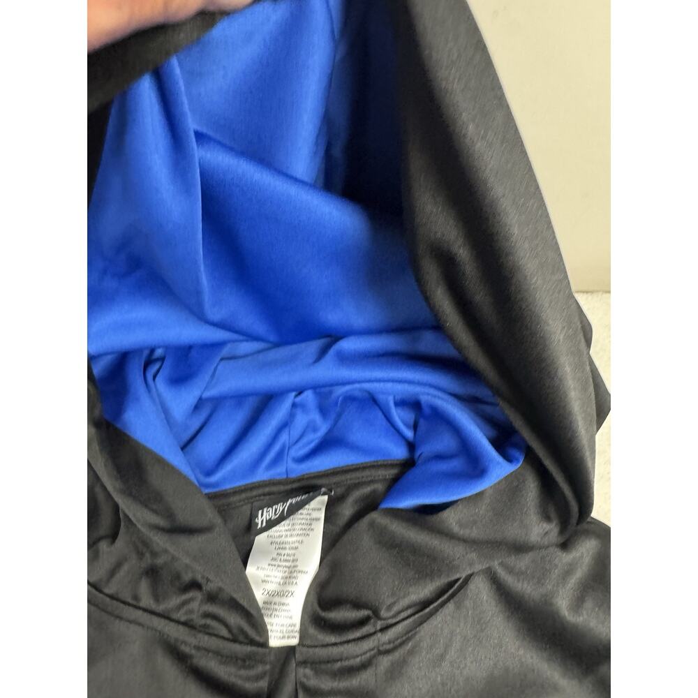 Harry Potter Ravenclaw Robe Adult Unisex 2X Black Blue Hooded Hogwarts Costume - Picture 4 of 14
